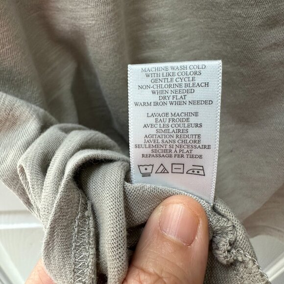 Anthropologie Generra - Gray Ruffled Sleeveless Tank Top - Size Small - Picture 5 of 7